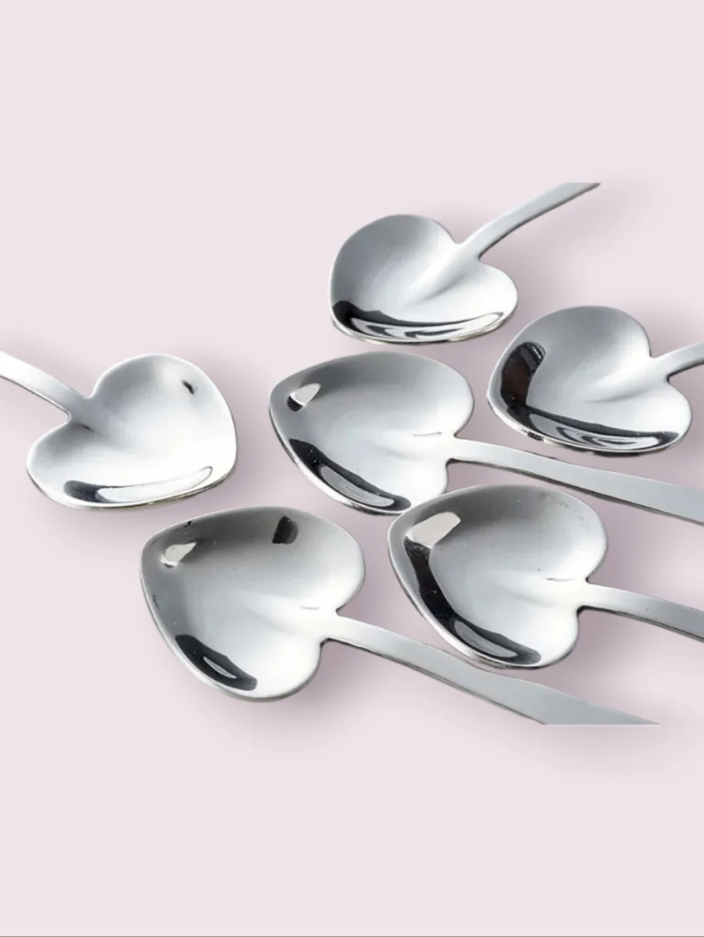 NIB Sundance x The Just Slate Company Scotland 6 Heart Shape Teaspoons Spoons